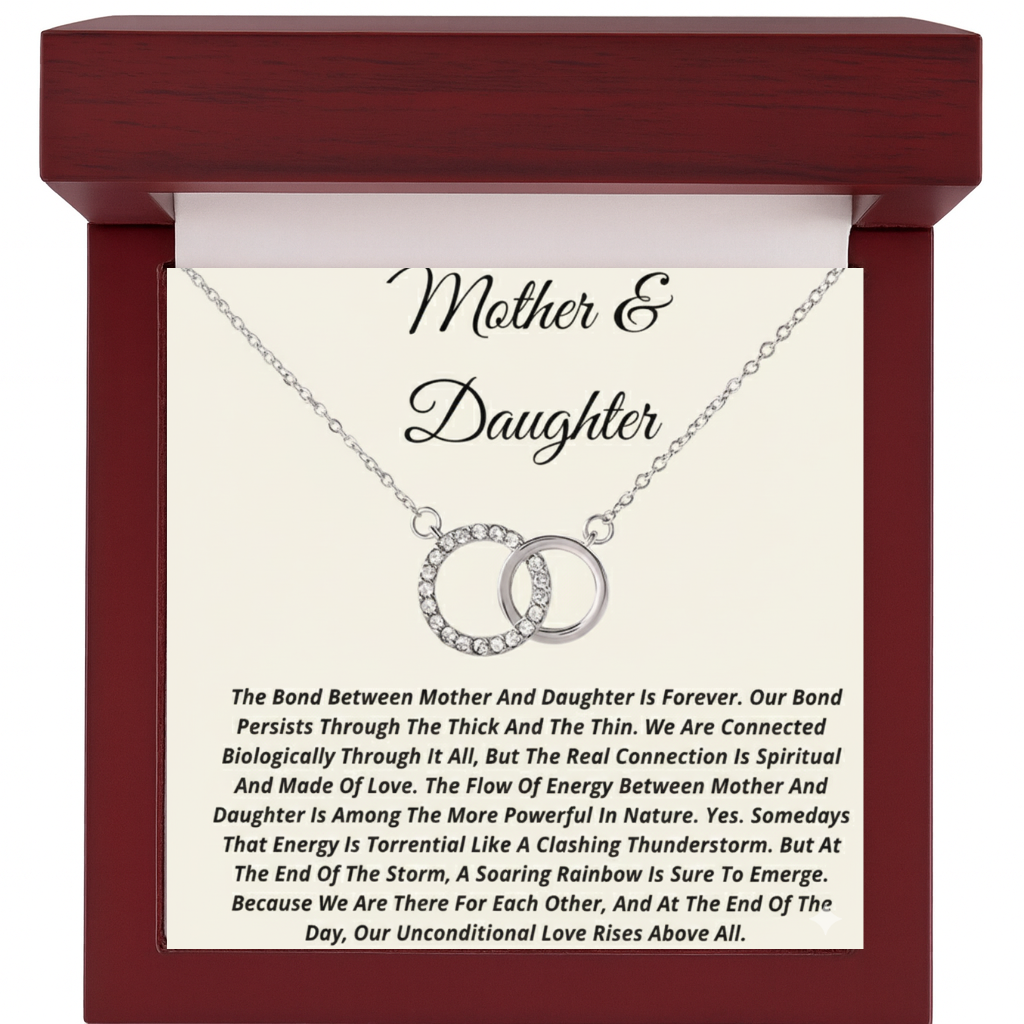 Dear Mum Circle of Love Necklace - Always Connected to Mum