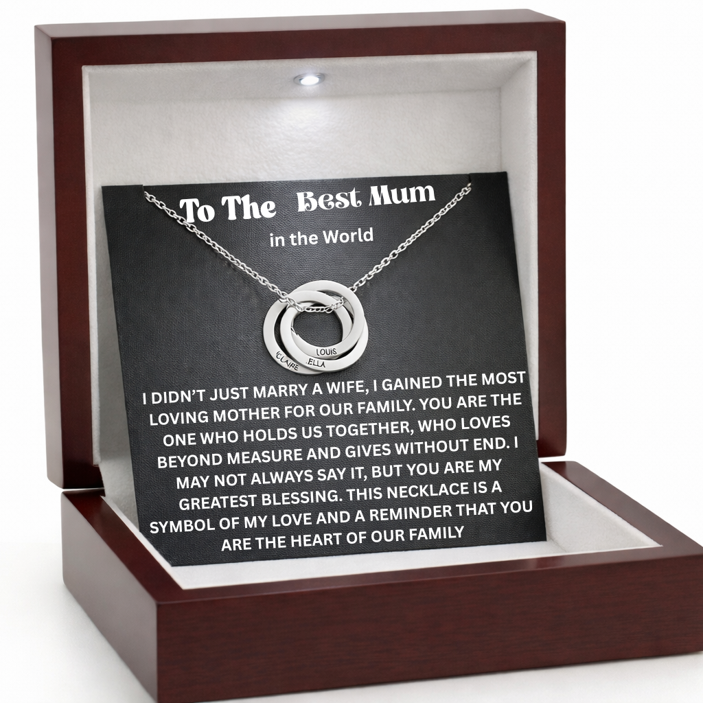 To The Best Mum in the World – Circle of Love Necklace