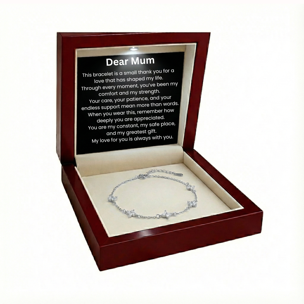 Golden Whisper Bracelet – Mum, My Strength in Every Whisper