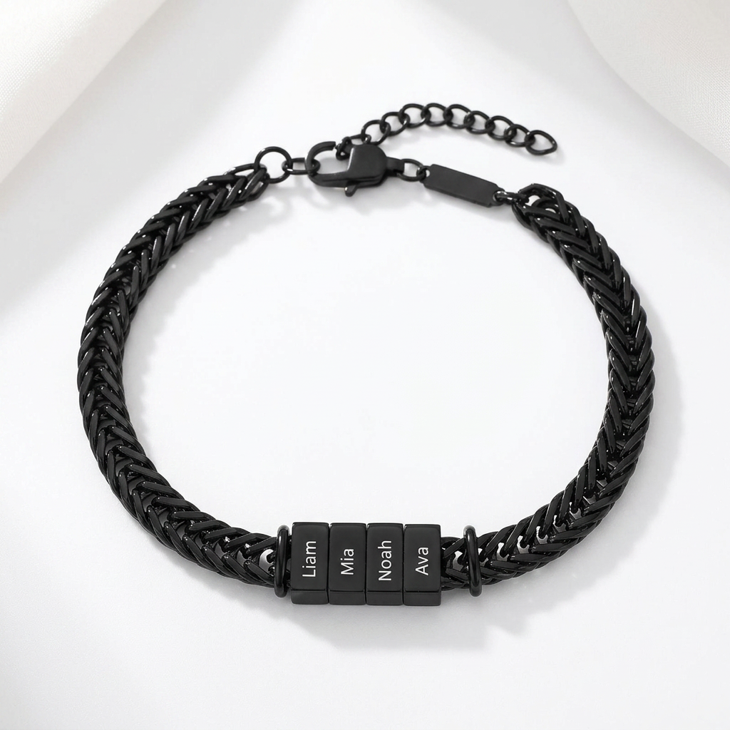 All My Loves Personalised Bracelet  - To the Best Dad in the World