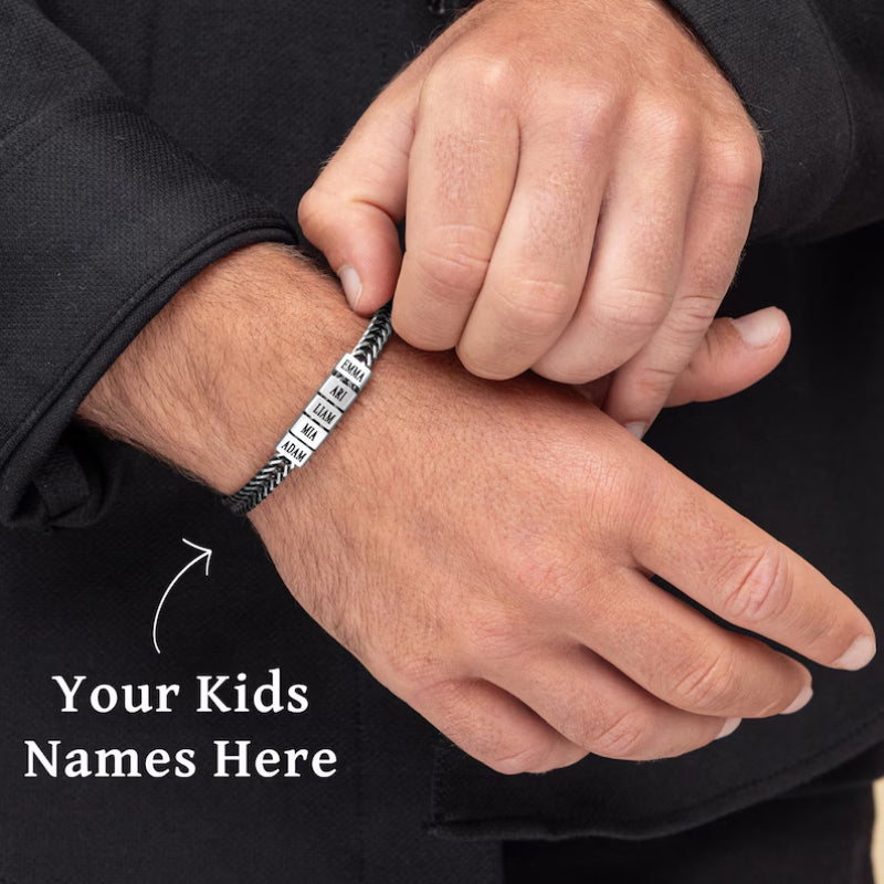 All My Loves Personalised Bracelet  - To the Best Dad in the World