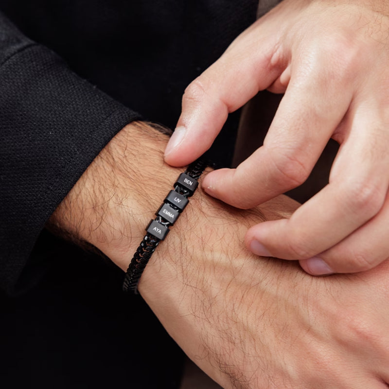 All My Loves Personalised Bracelet  - To the Best Dad in the World
