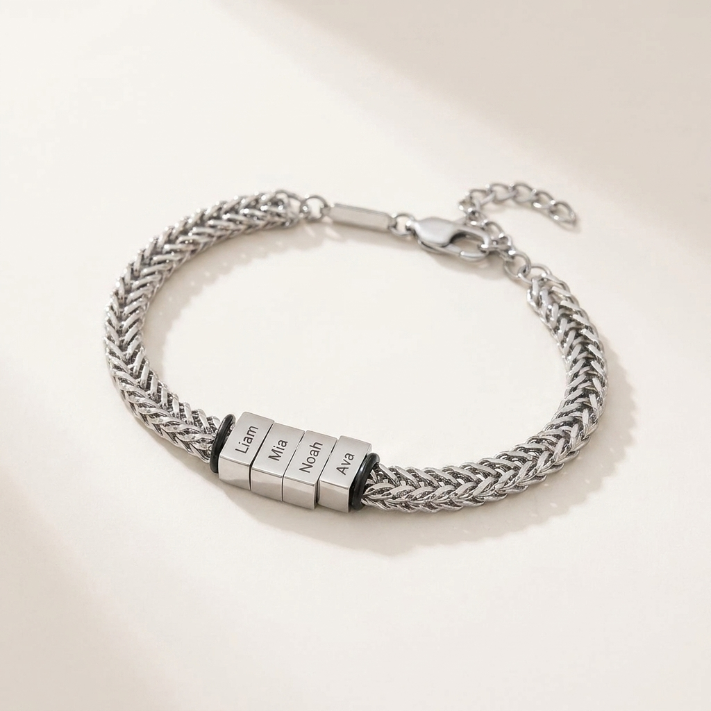 All My Loves Personalised Bracelet  - To the Best Dad in the World