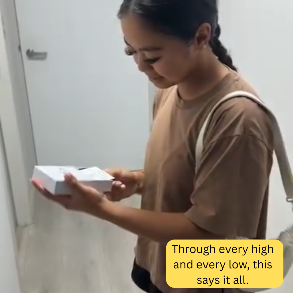 To Daughter Highs and Lows Ring with Love From Mum and Card