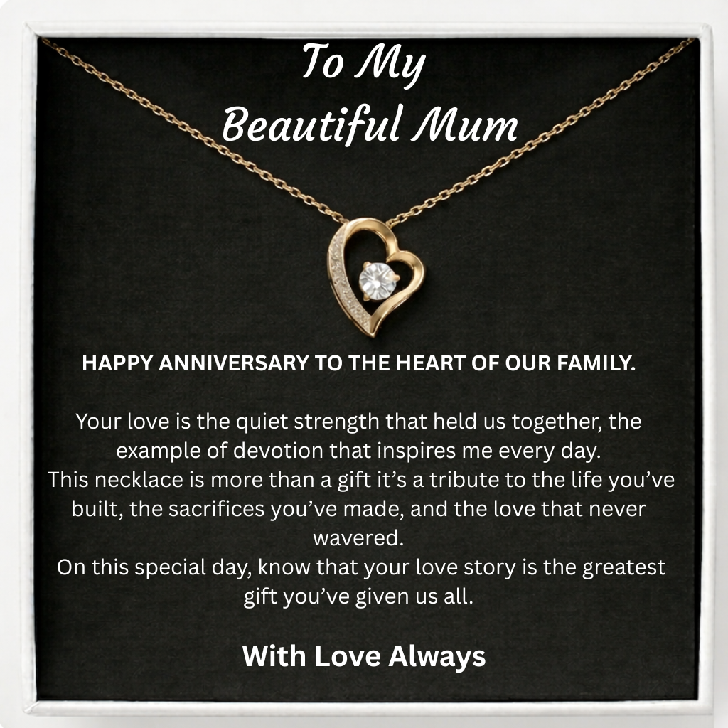 Happy Anniversary Mum Bound by Love Necklace - The bond we cherish
