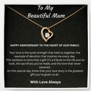 Happy Anniversary Mum Bound by Love Necklace - The bond we cherish