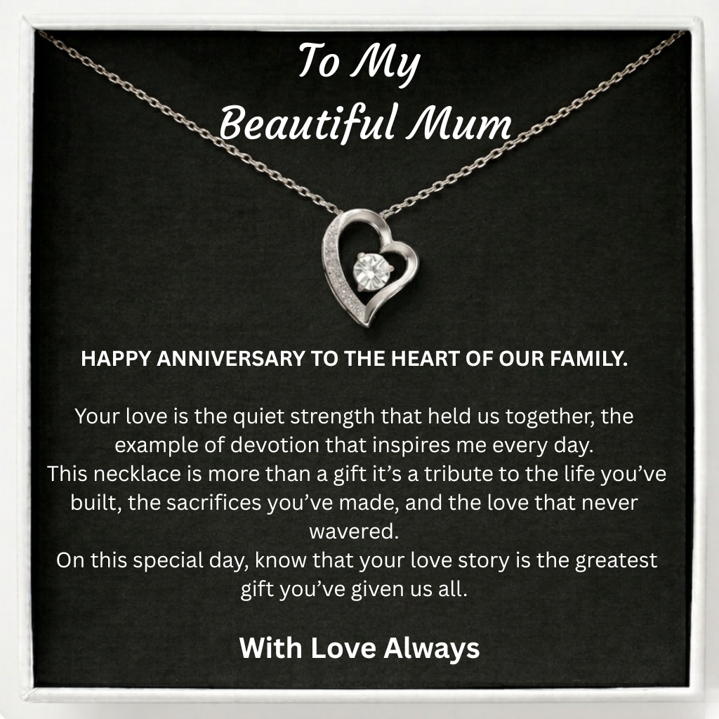 Happy Anniversary Mum Bound by Love Necklace - The bond we cherish