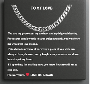To My Dearest Boyfriend Steel Pulse Necklace - Heartbeat of Us