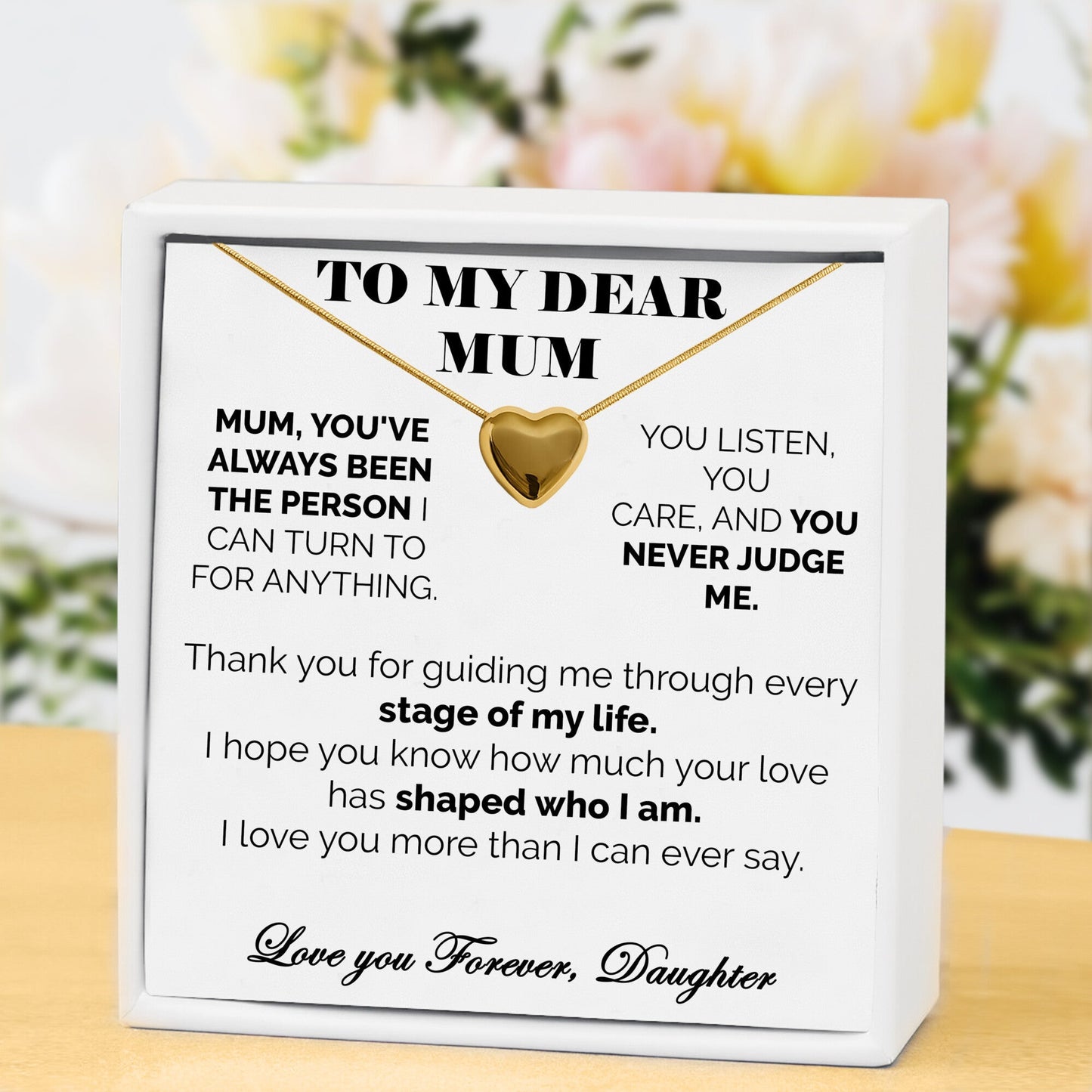 Close to My Heart Necklace - Always With You, Mum