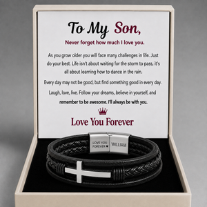 Unbreakable Faith Bracelet for Son - Personalised