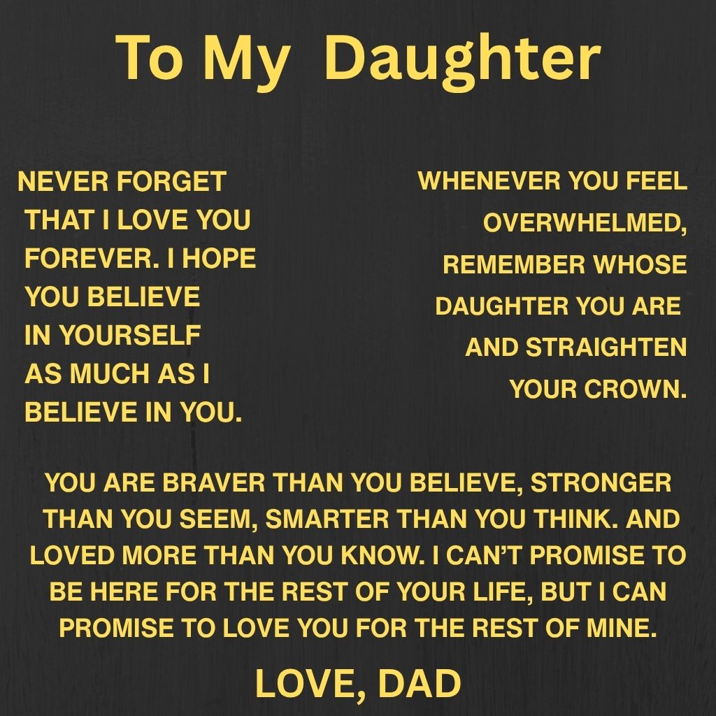 To My Daughter Heart Necklace - A Father’s Promise
