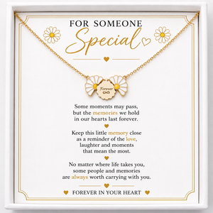 Personalised Daisy Secret Message Necklace