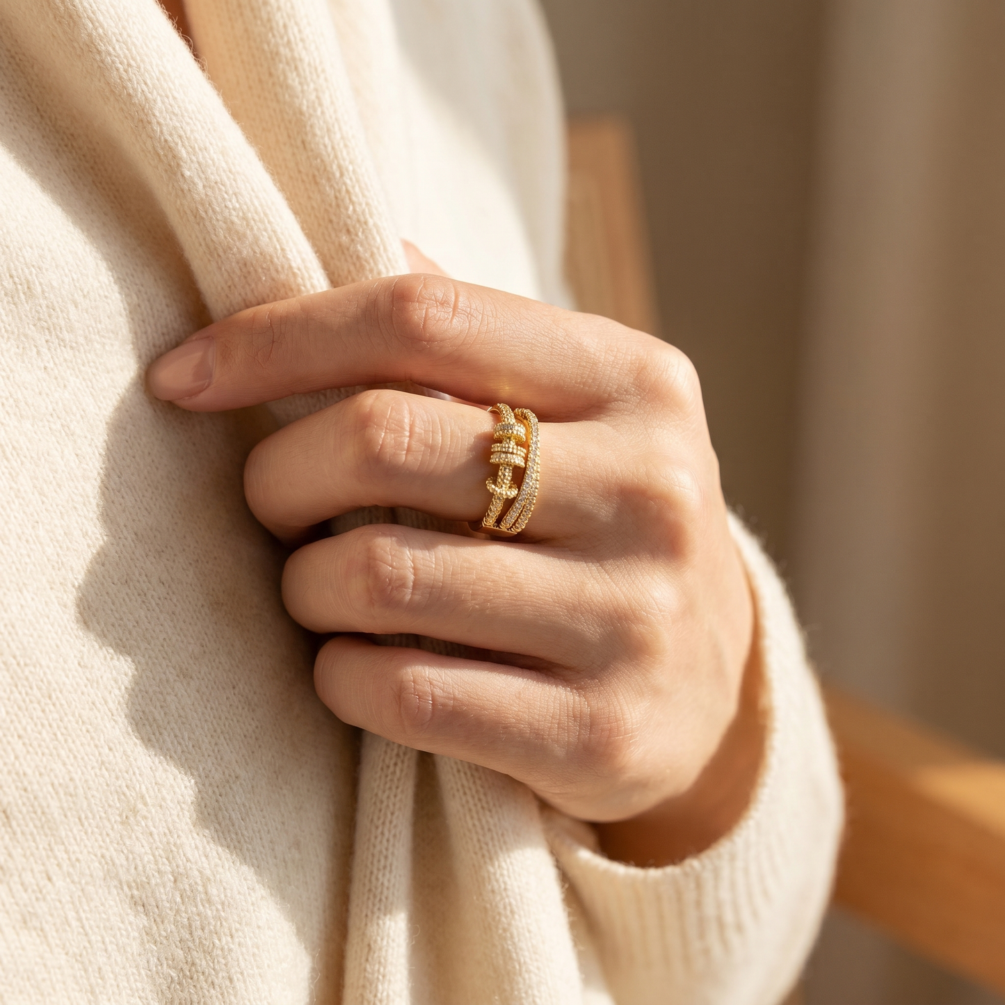 Embrace the Stillness Ring To Granddaughter - Peace You Can Wear