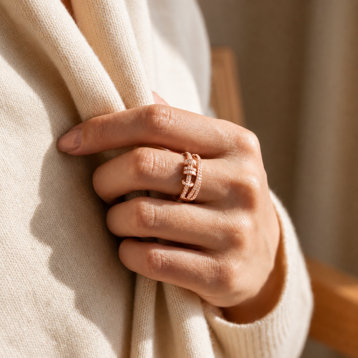 Embrace the Stillness Ring To Granddaughter - Peace You Can Wear