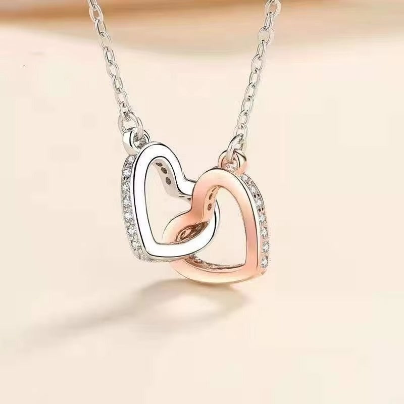 Double Heart Necklace - Forever Linked