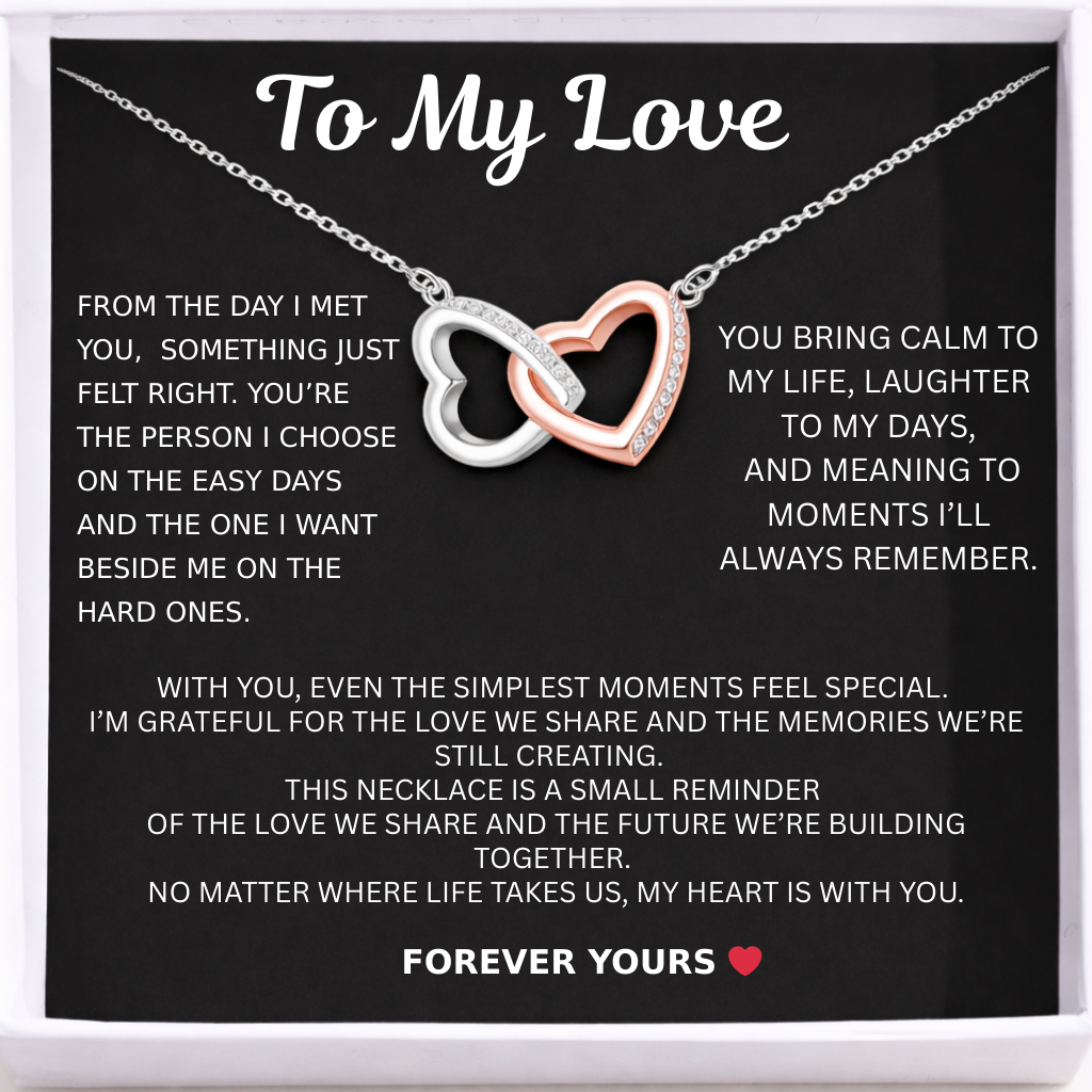 Double Heart Necklace - Forever Linked