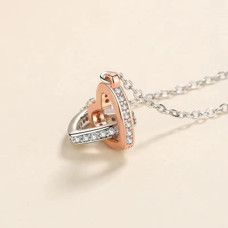 Double Heart Necklace - Forever Linked