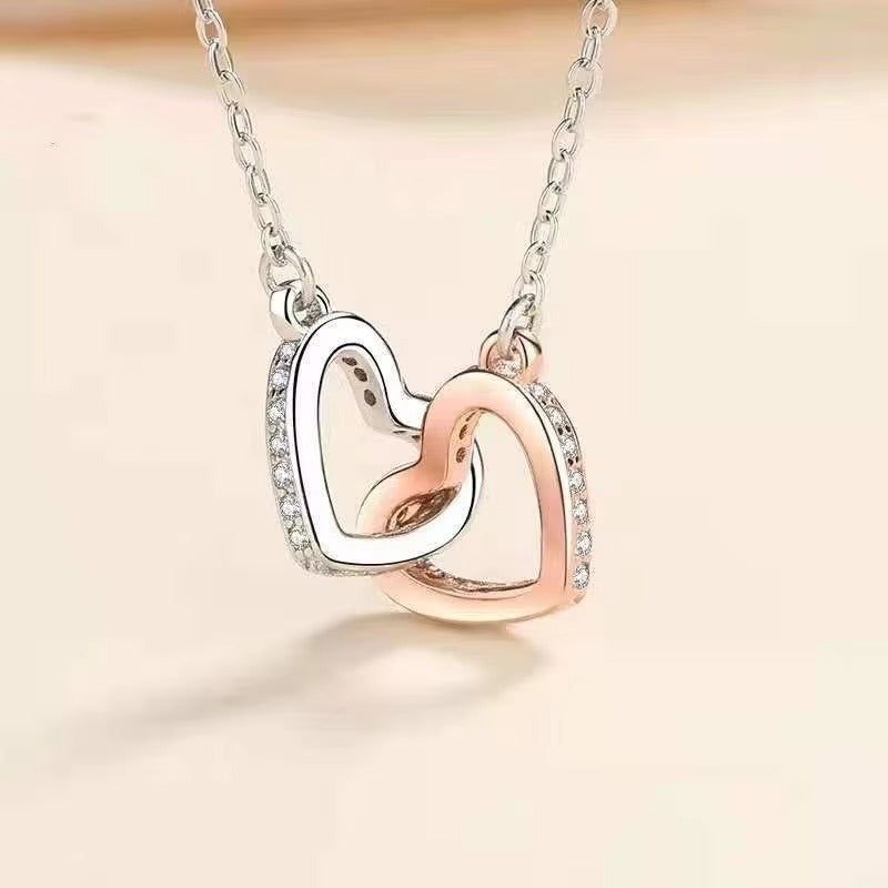 Double Heart Necklace - Forever Linked