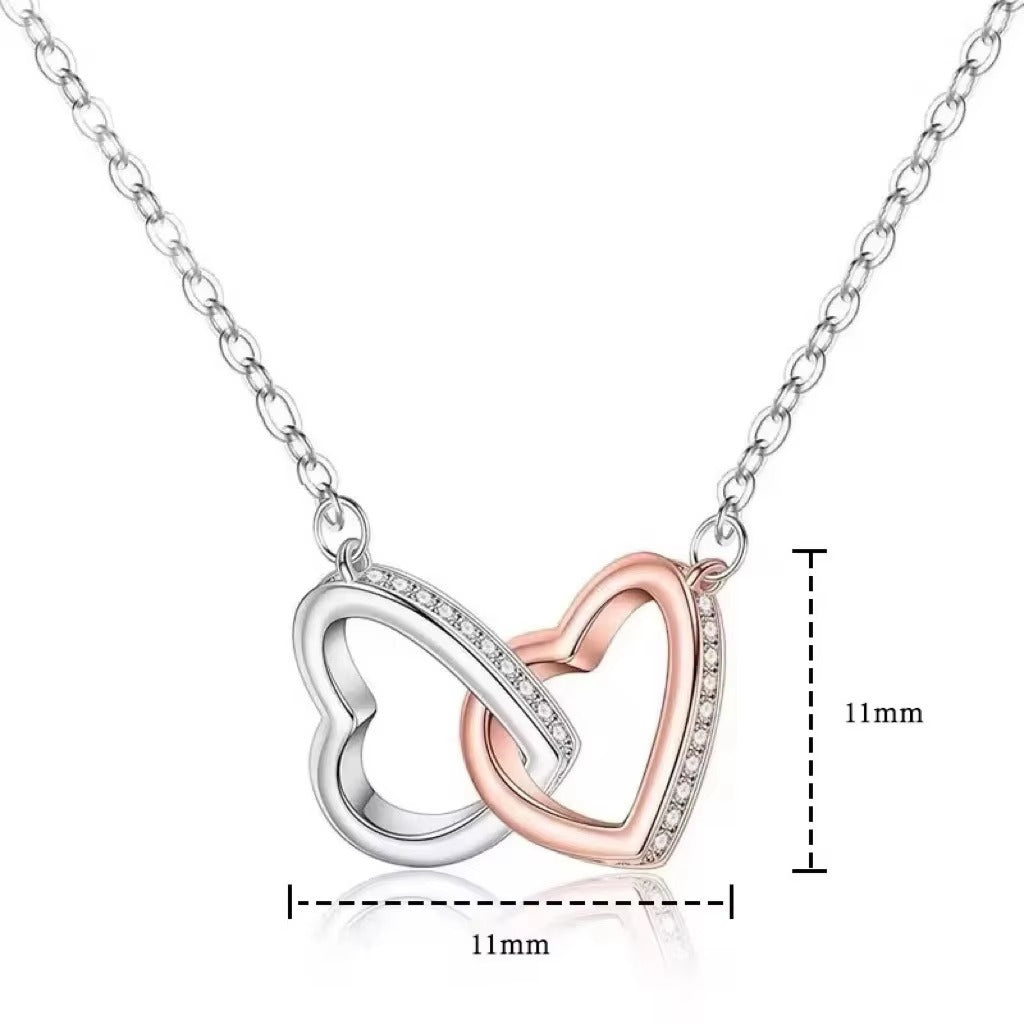 Double Heart Necklace - Forever Linked