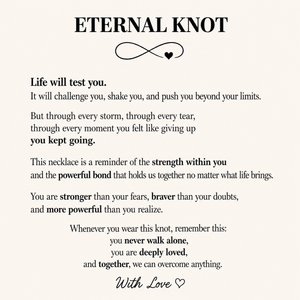 Empowerment Eternal Knot Necklace - Power in Our Bond