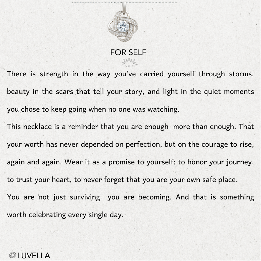 You Are Enough - Eternal Knot Necklace