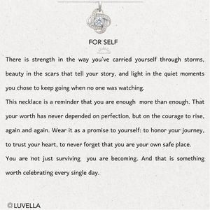 You Are Enough - Eternal Knot Necklace