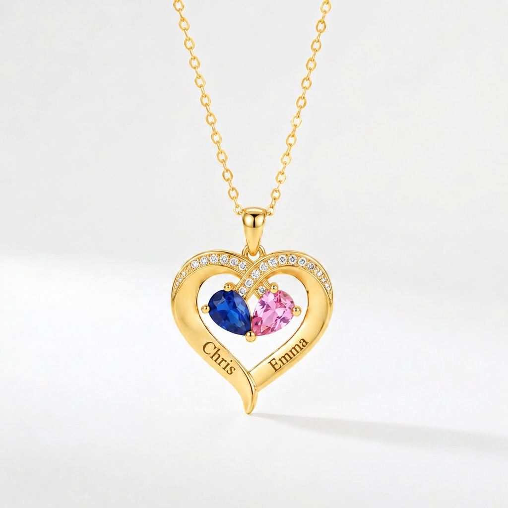 To My Wife - Personalised Birthstone Necklace For The Love Of My Life