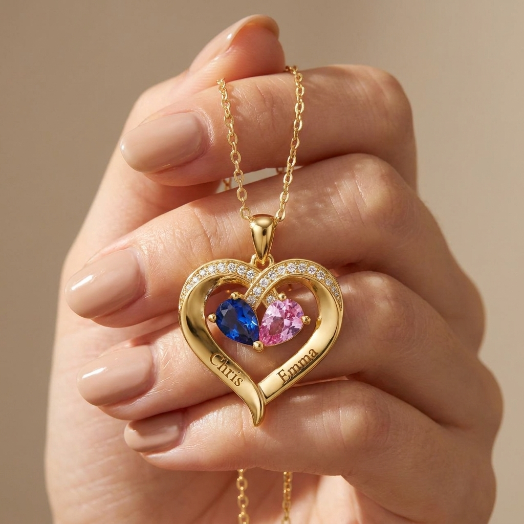 To My Wife - Personalised Birthstone Necklace For The Love Of My Life