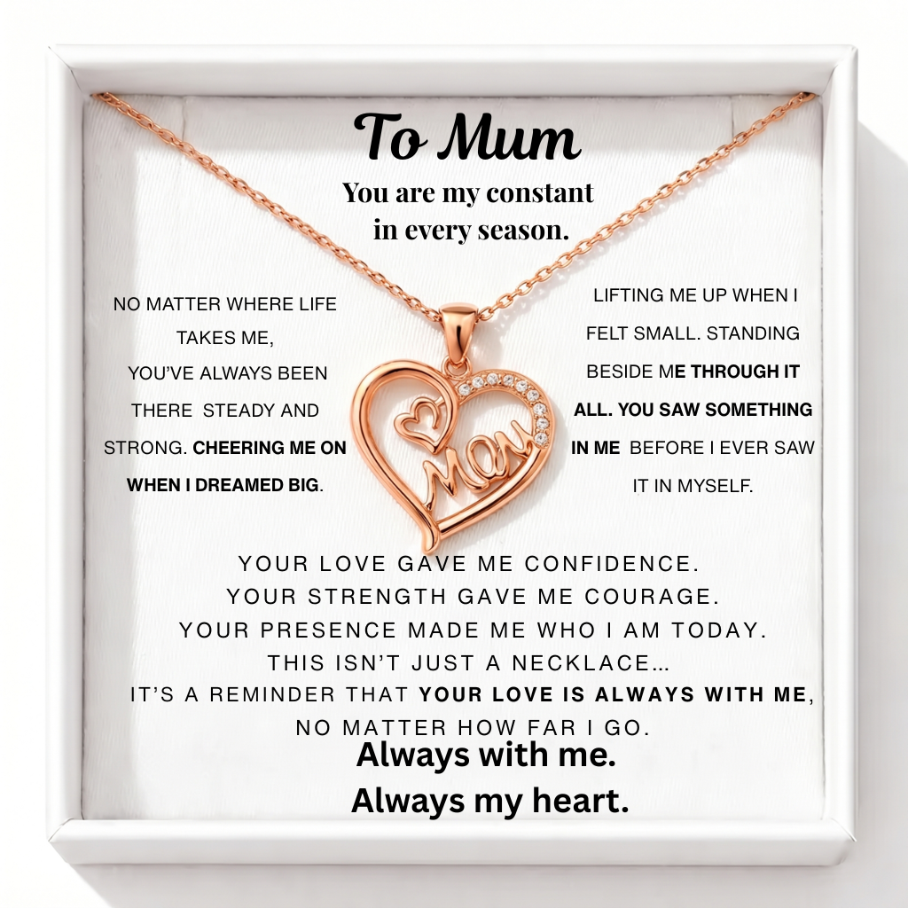 Forever Mum Necklace -  My Constant in Every Season