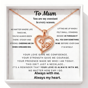 Forever Mum Necklace -  My Constant in Every Season