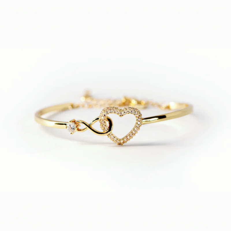 To My Daughter Infinity Heart Bracelet Linked Forever From Mum