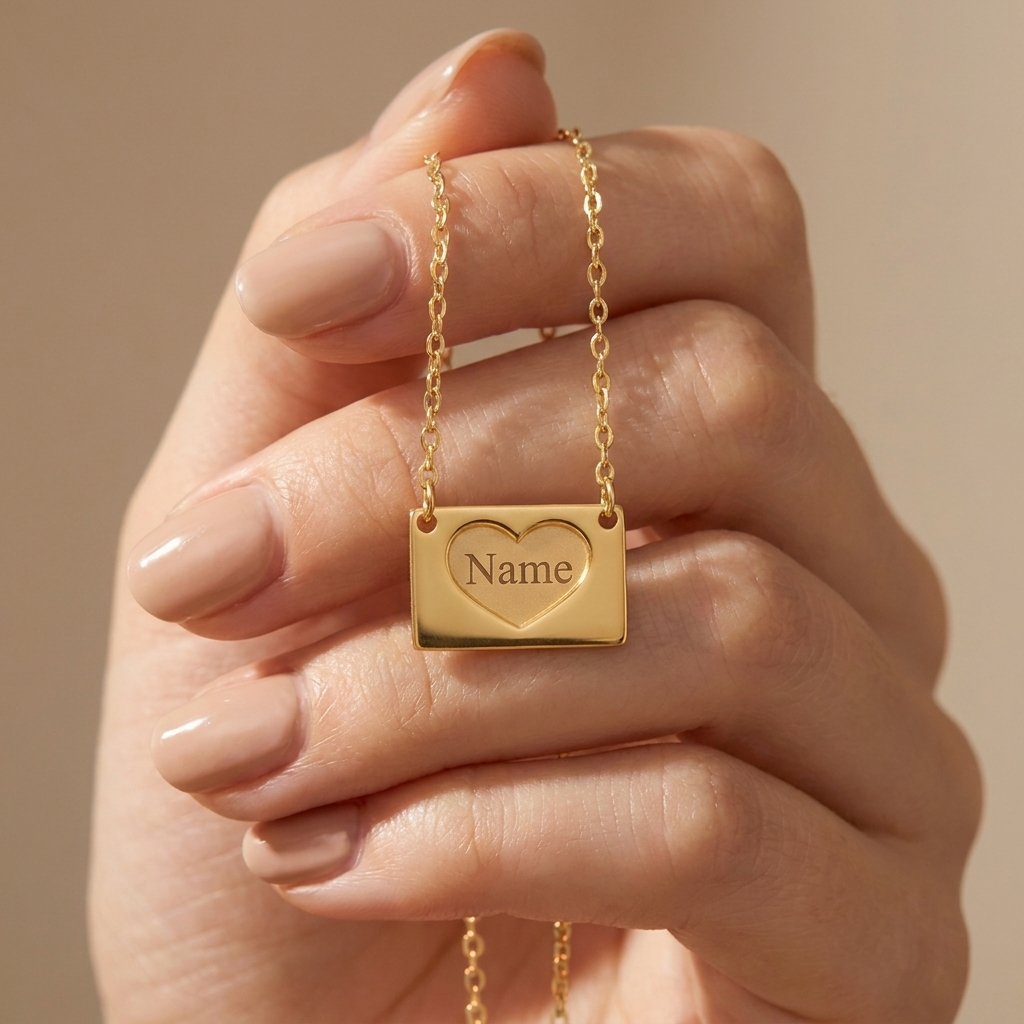 Personalised Heart Message Necklace for Daughter