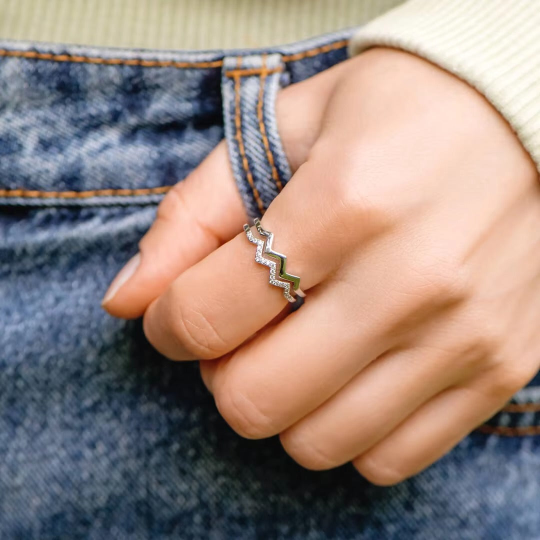 To Daughter Highs and Lows Ring with Love From Mum and Card