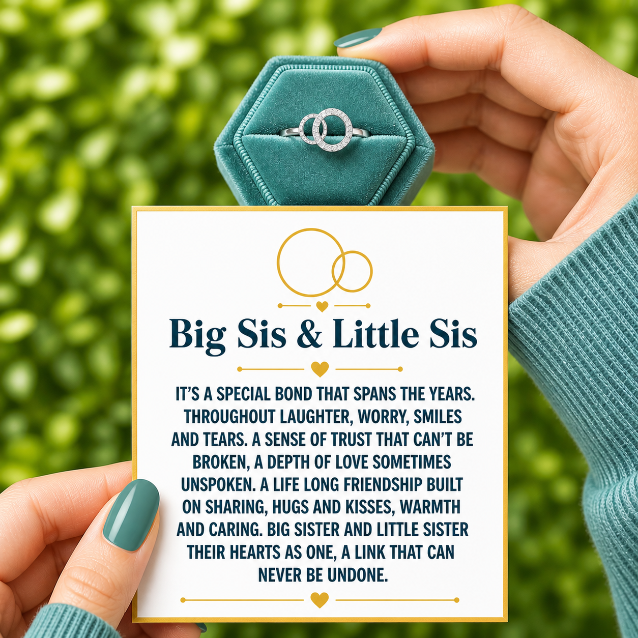 To My Sister - Forever Linked Ring