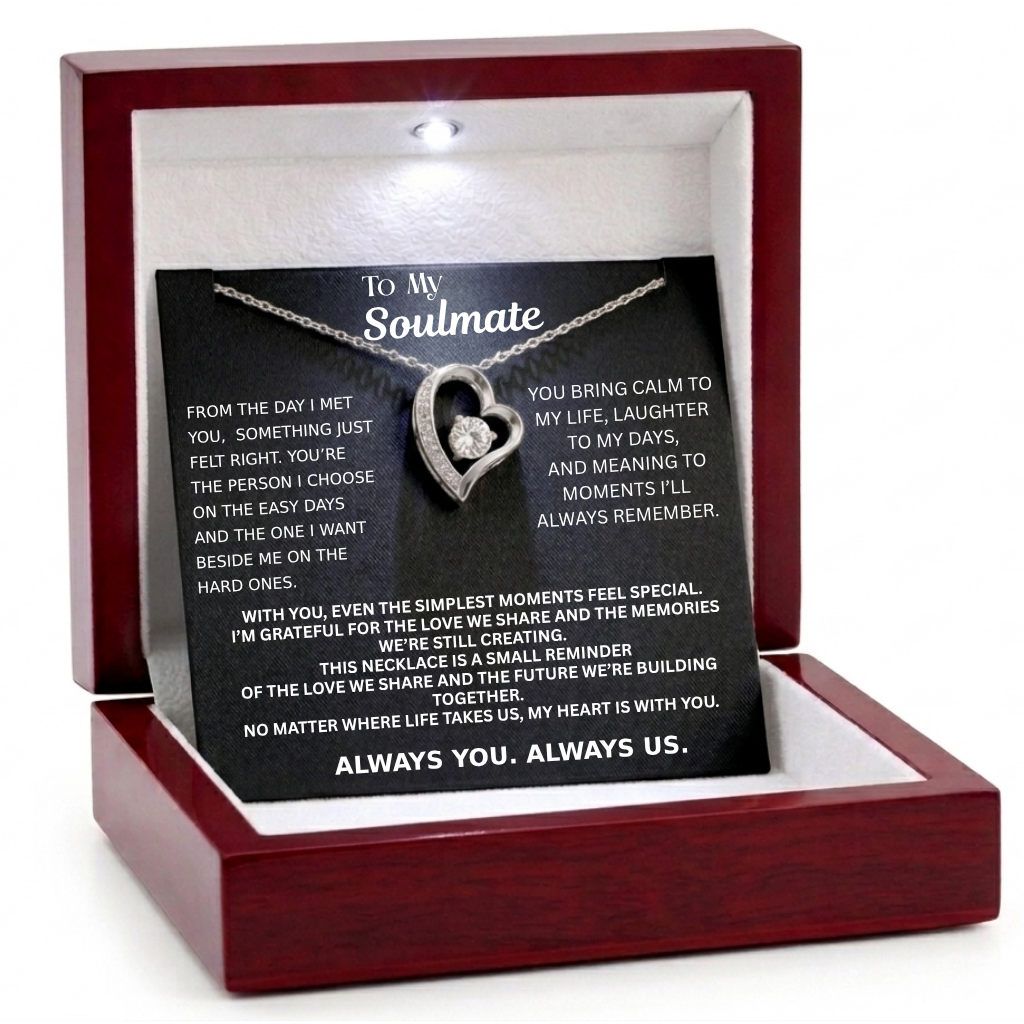 Love Heart Necklace For Soulmate - The Day I Met You