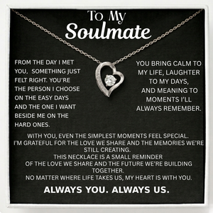 Love Heart Necklace For Soulmate - The Day I Met You