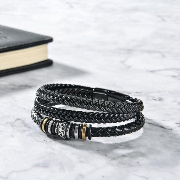 To My Son Legacy Loop Bracelet - Keep Moving Forward