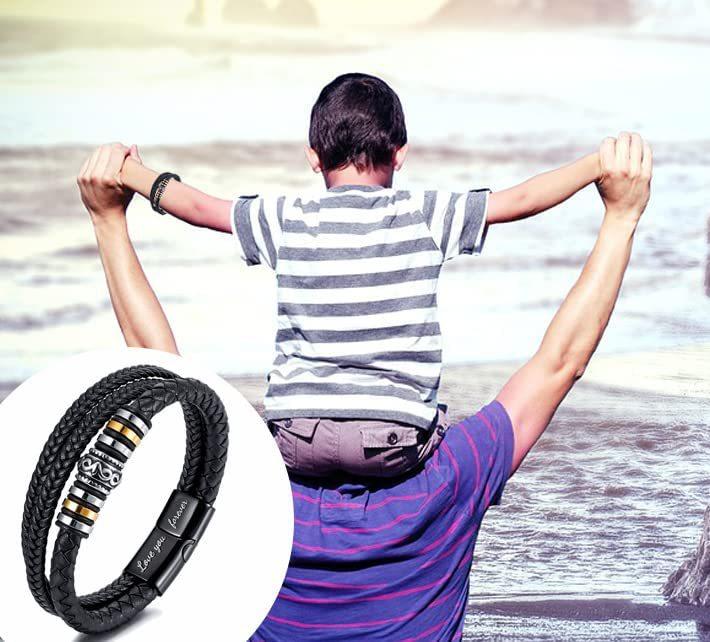 To My Son Legacy Loop Bracelet - Keep Moving Forward
