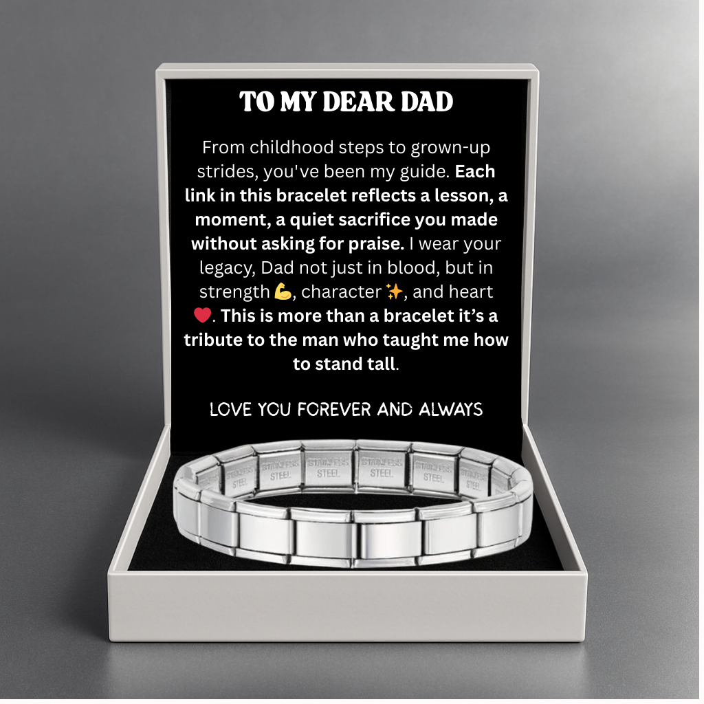 Timeless Links Bracelet  - Dad, My Unbreakable Anchor