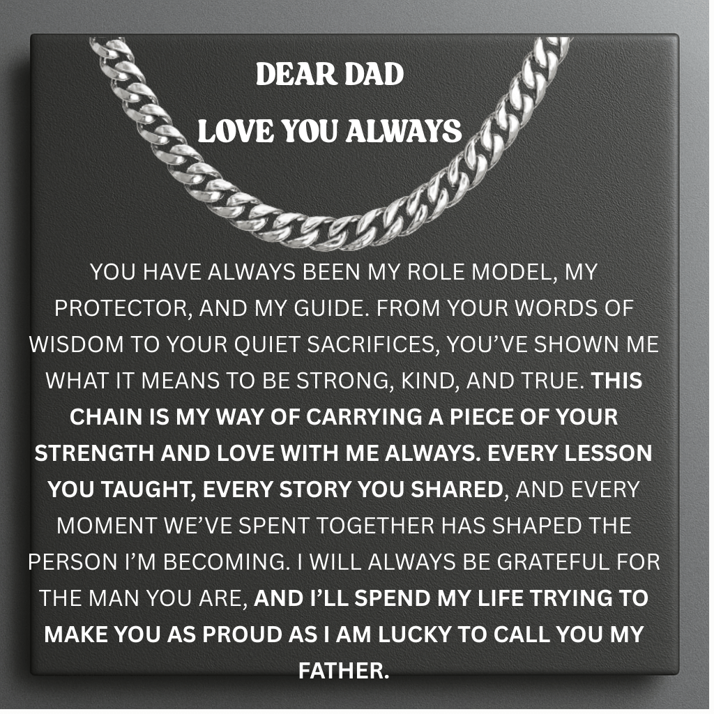 To My Dad Steel Pulse Necklace - My Greatest Strength