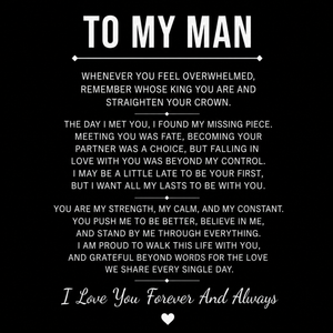 To My Man - Personalised Name Love You Forever Bracelet