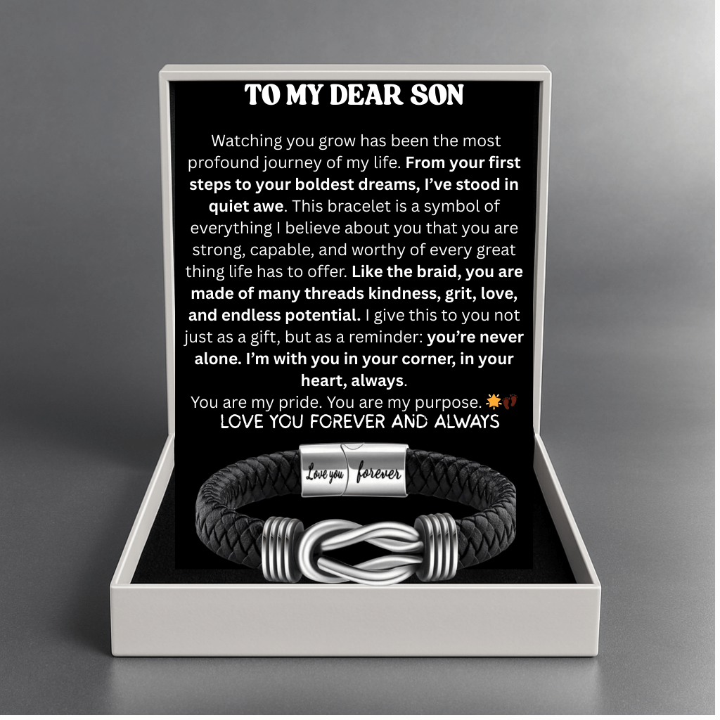 To My Son Bound by Strength Bracelet - Built to Persevere