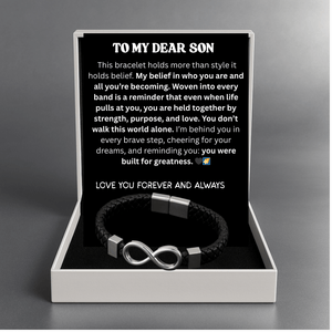Dear Son Infinite Valor Bracelet - Be Brave, Be Kind