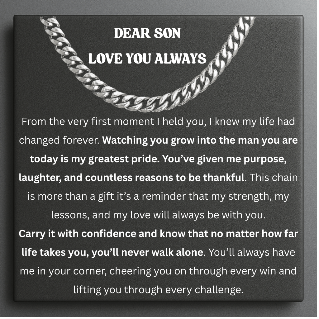 To Our Son Steel Pulse Necklace - Always With You