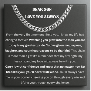 To Our Son Steel Pulse Necklace - Always With You
