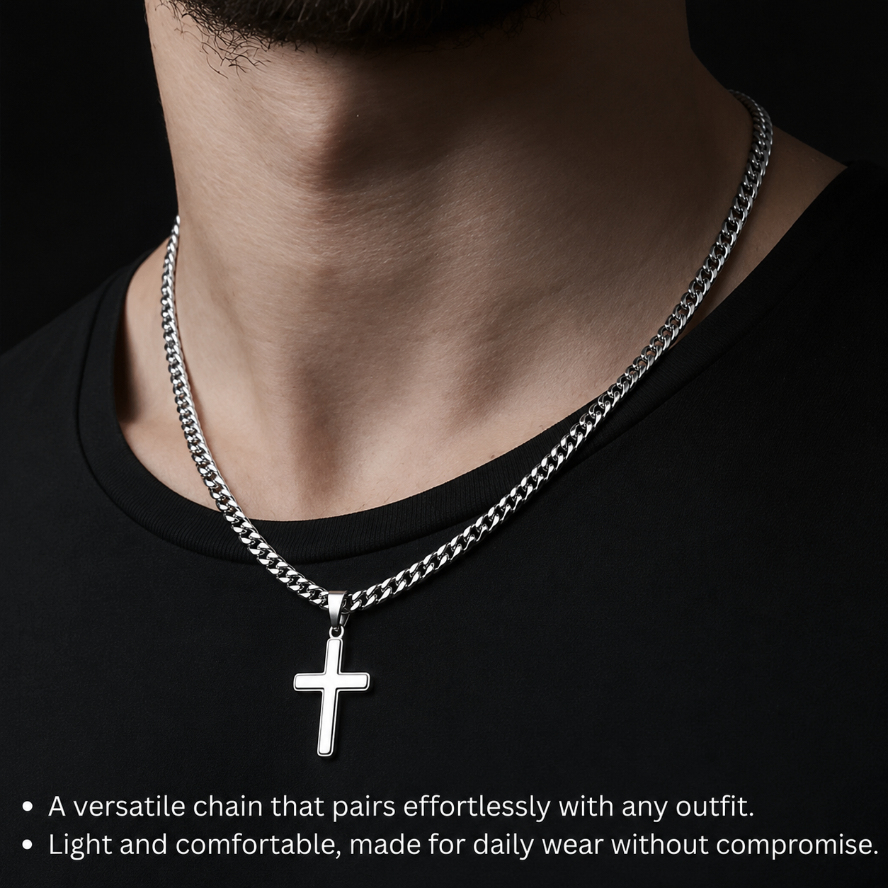 To My Son Cross Necklace  - A Promise of Love
