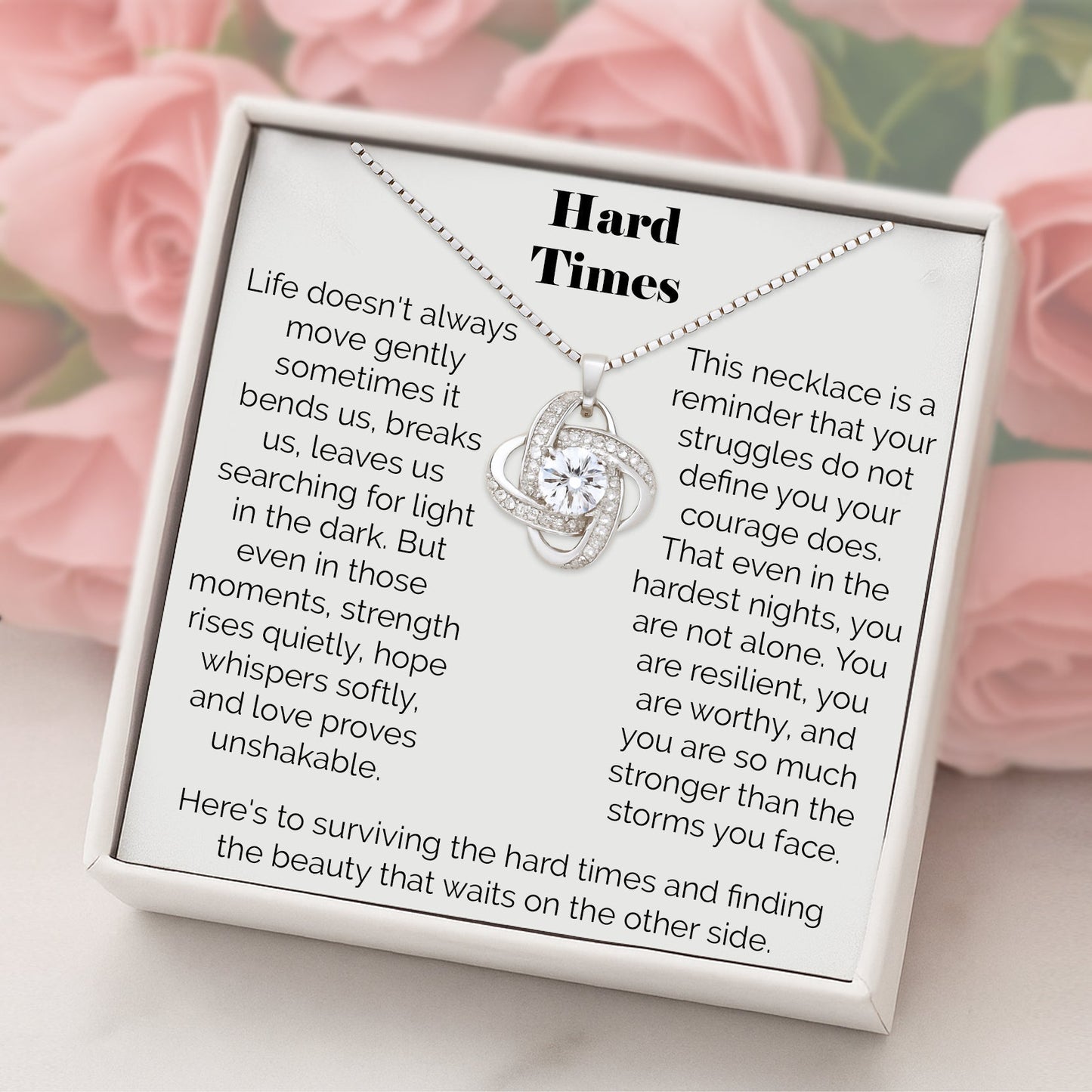 Through Every Storm - Eternal Knot Necklace