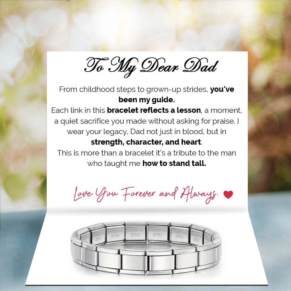 Timeless Links Bracelet  - Dad, My Unbreakable Anchor