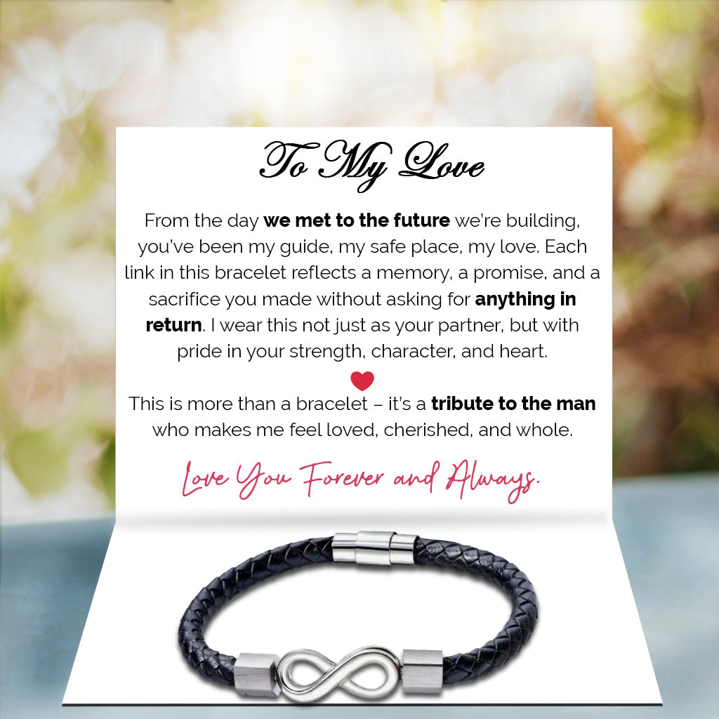 To My Dear Fiance Infinite Valor Bracelet - I Choose You