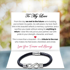 To My Dear Fiance Infinite Valor Bracelet - I Choose You